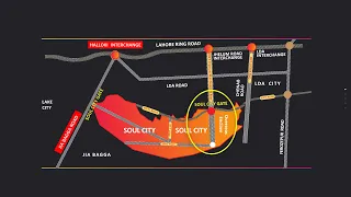Key location and easy access of the Soul City Lahore